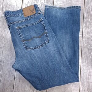 American Eagle Original Bootcut Jeans Mens 34x31 Blue Medium Wash Denim